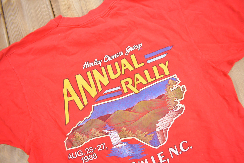 Vintage 1988 Harley Davidson HOG Rally T-Shirt /