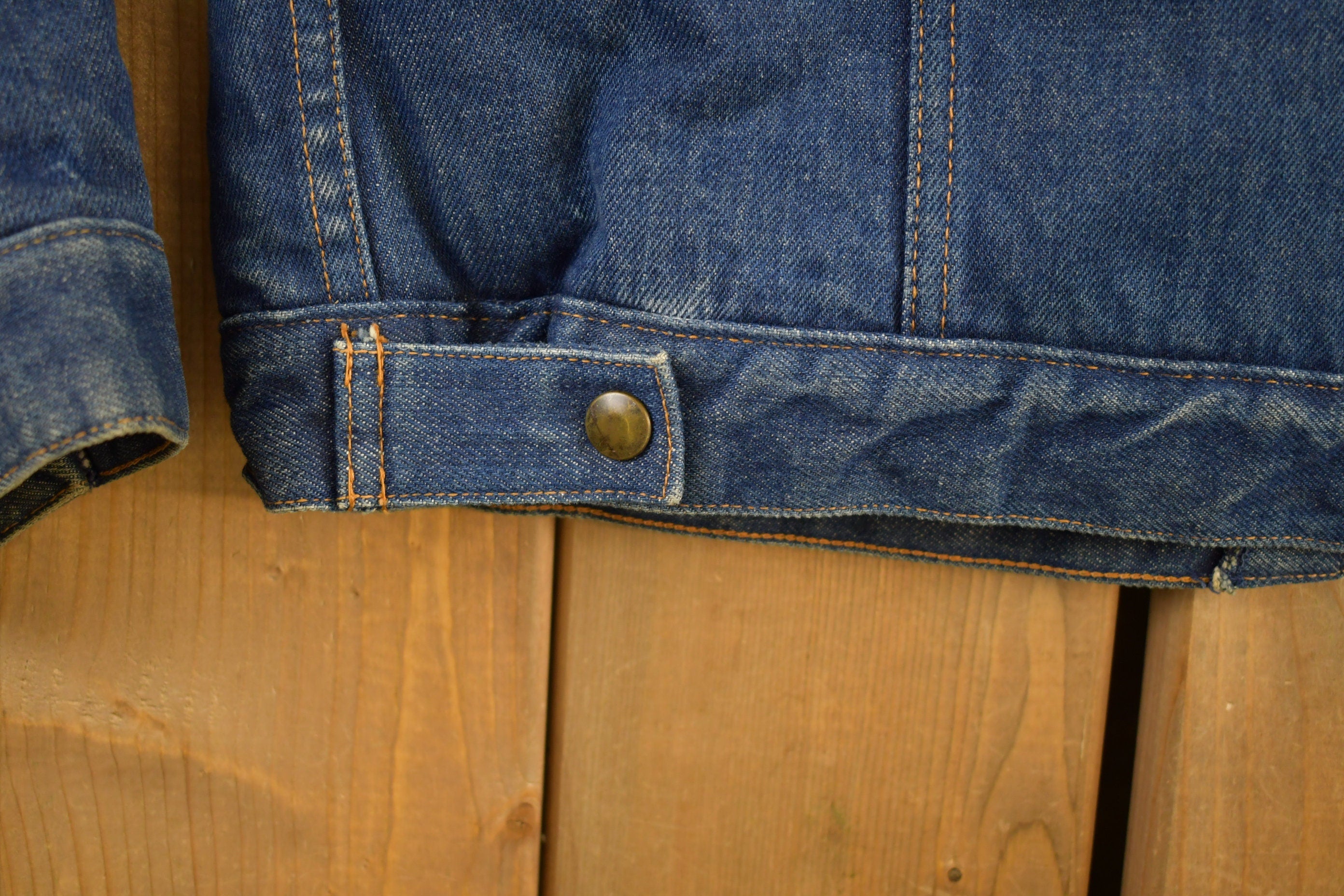 Vintage 1990s Rio Grande Outerwear Sherpa Lined Denim Jacket