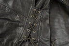 Vintage 1980s Leather Motorcycle Biker Jacket Men's XL