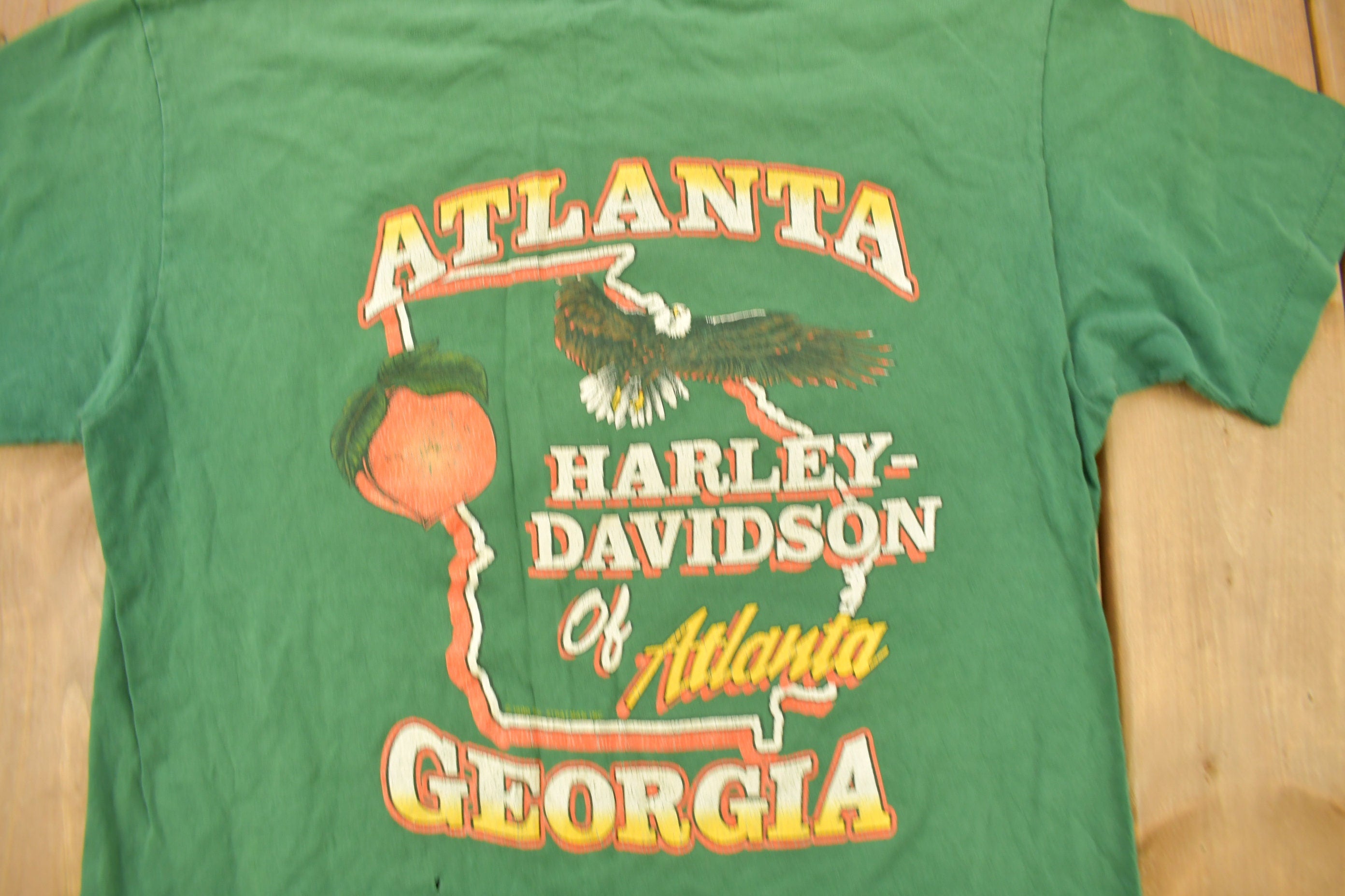Vintage 1990 Harley Davidson Atlanta Georgia T-Shirt