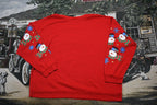 Vintage 1990s Snowman Graphic Christmas Sweater , 90s Holiday Crewneck , Winter Wear , Festive , Snowman Graphic , Nutcracker