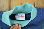 Vintage 1990s Morning Sun Mock Neck Floral Crewneck Adult Medium