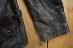 Vintage 1990s Leather Zip Up Lamb Skin Jacket