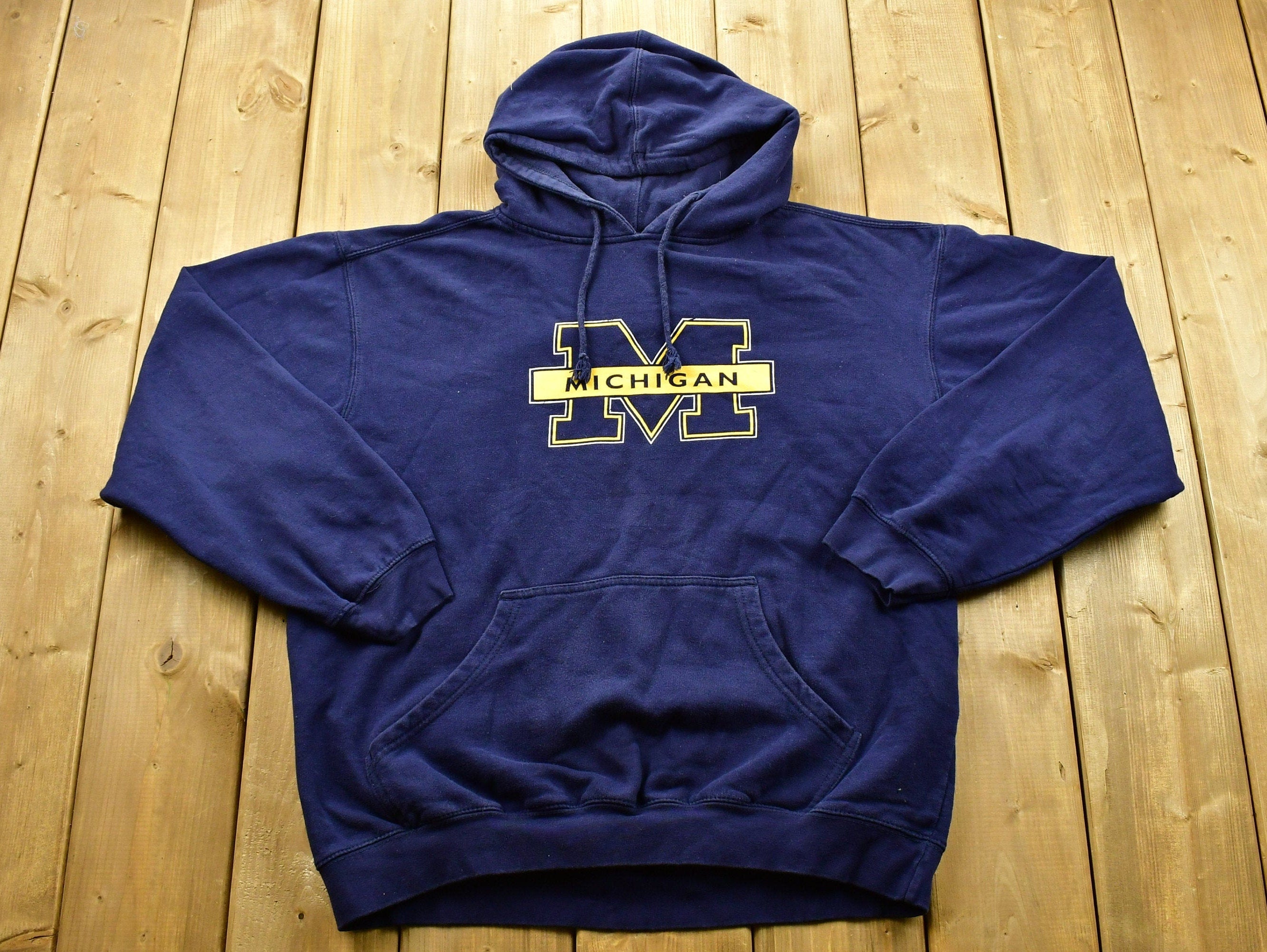 Vintage 1990s University of Michigan State Wolverines Collegiate Hoodie