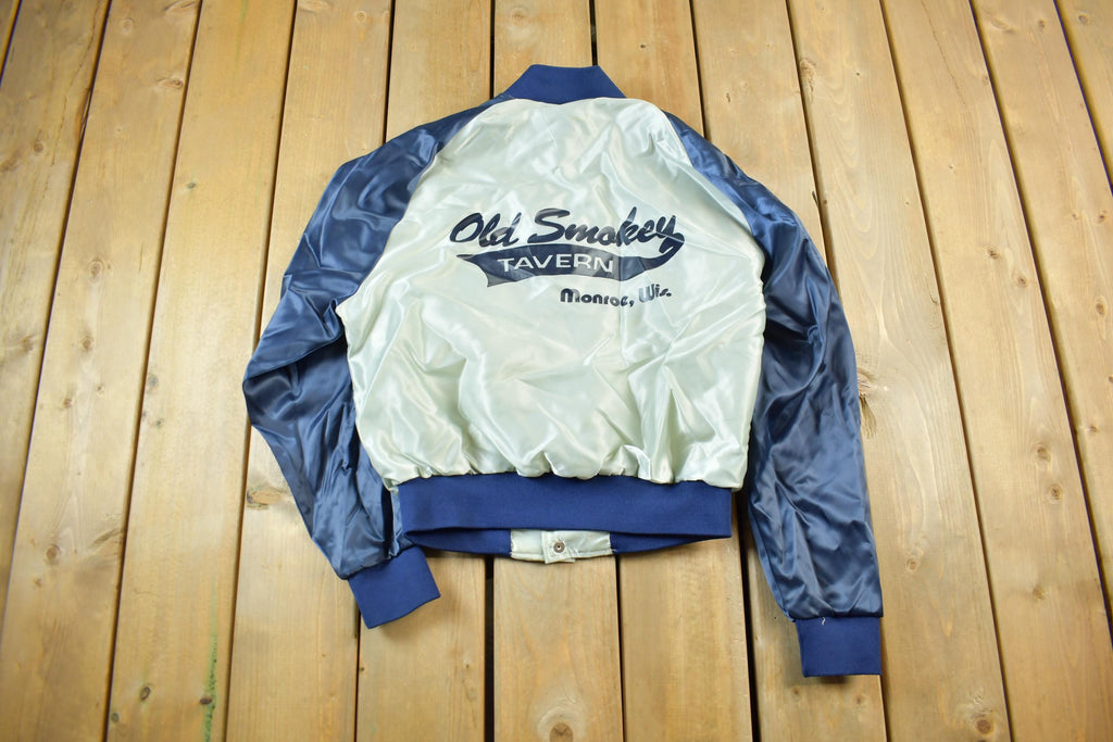 Vintage 1980s Old Smokey Tavern Satin Jacket