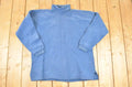 Vintage 1990s Heavyweight Lee Blank Navy Turtleneck Sweatshirt Men's L