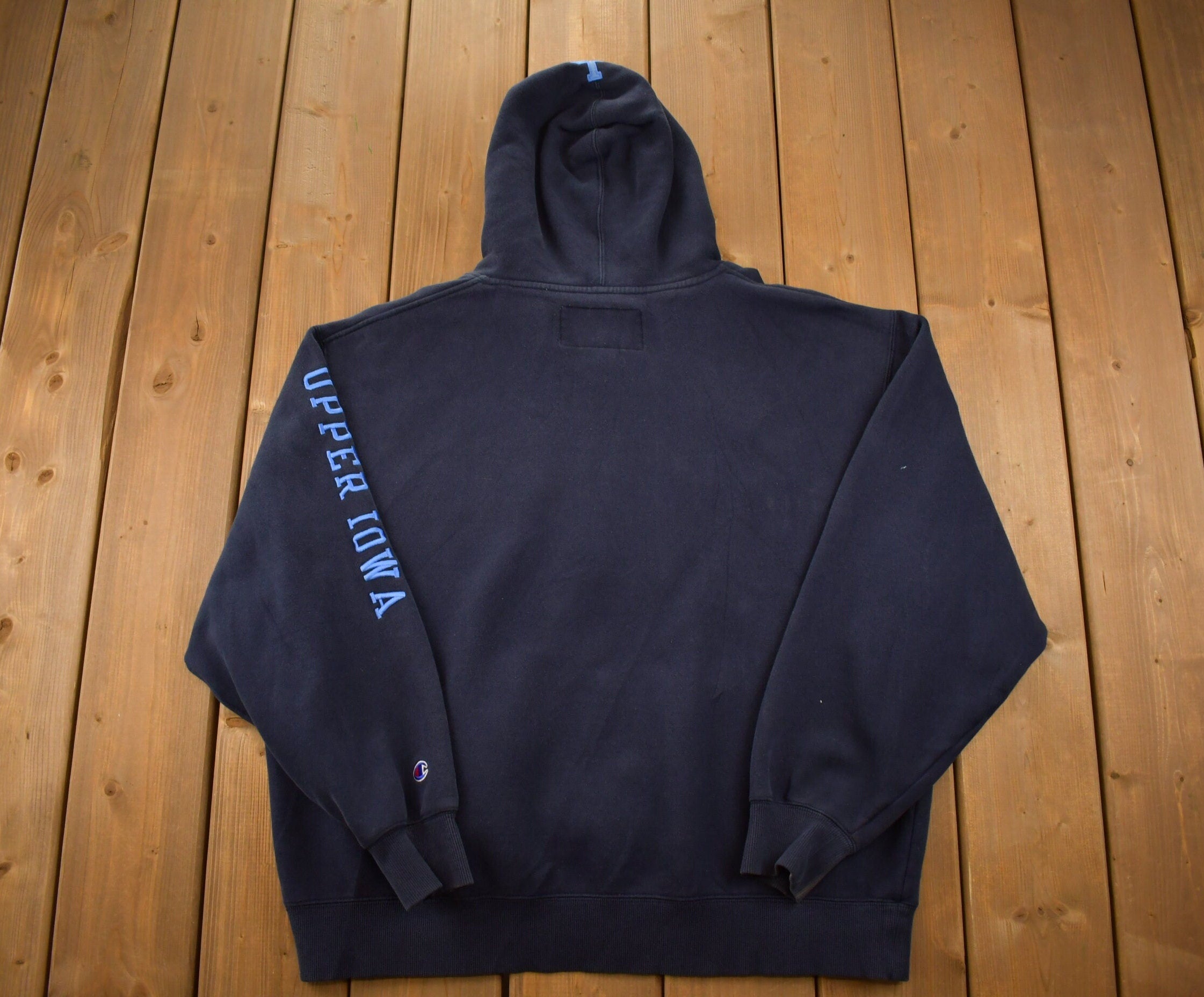 Vintage 1990s Champion Upper Iowa Peacocks Collegiate Hoodie
