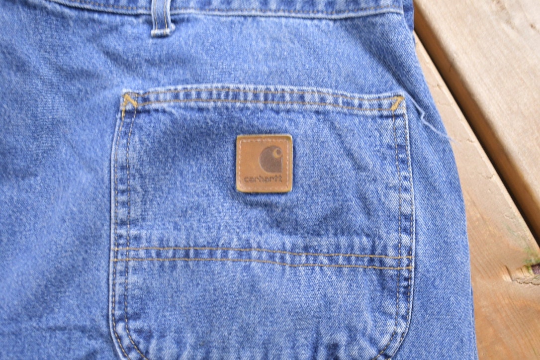 Vintage 1990s Carhartt Denim Work Pants Size 44 x 29