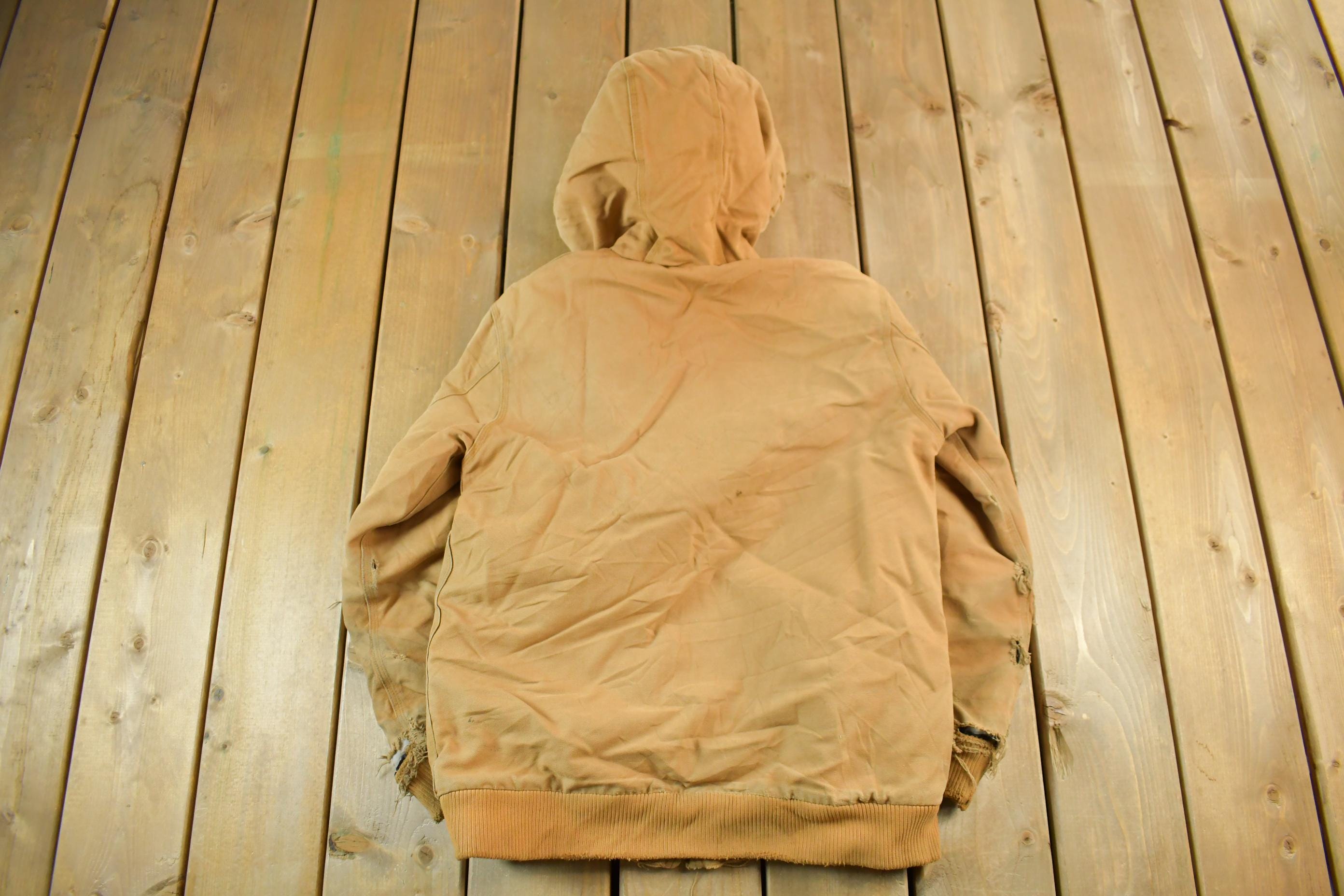 Vintage 1990s Carhartt Hooded Jacket Youth XL