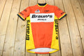Vintage 1990s Braun's Bicycle Cycling Jersey Size M
