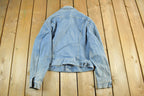 Vintage 1970s Lee Sanforzied Denim Jean Trucker Jacket Men's Small