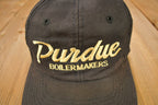 Vintage 1990s Purdue Boilermakers Collegiate Script Snap Back Hat