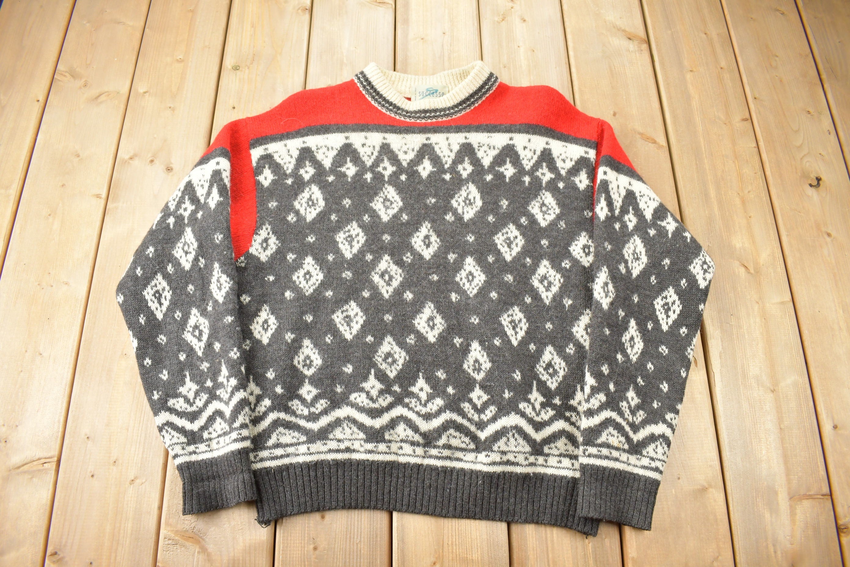 Vintage 1990s Succeso Knit Crewneck Sweater
