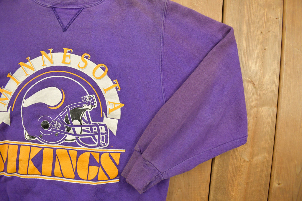 Vintage 1990s Minnesota Vikings NFL Champion Blue Tag Sweatshirt