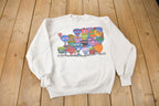 Vintage 1988 Floating Fantasies Hot Air Ballon Graphic Crewneck Sweatshirt Made In USA