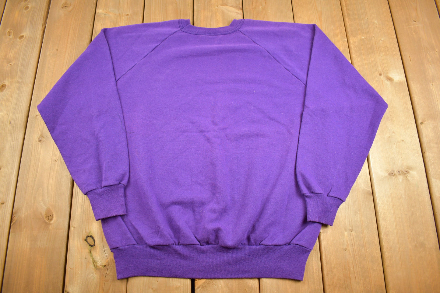 Vintage 1980s Penmans Purple Sweatshirt / 80s Crewneck / Made In Canada / Streetwear / Embroidered