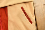 Vintage 1990s Dunlop Sportswear Red and Tan Blank Zip Up Hoodie