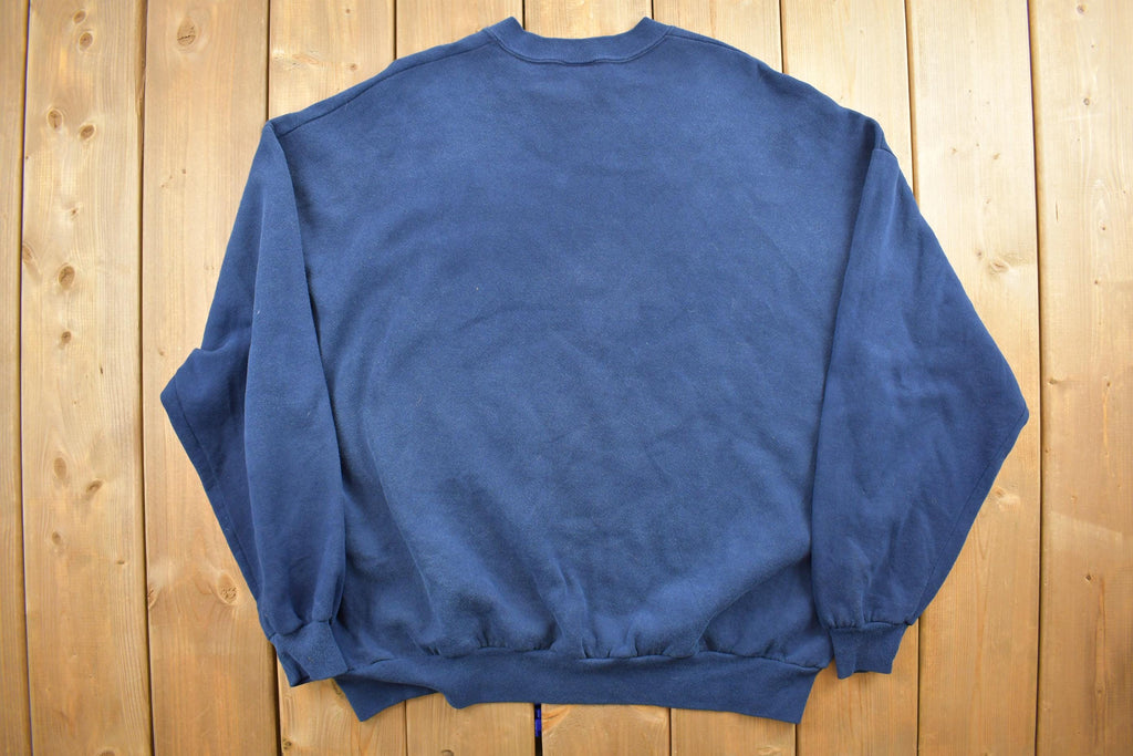 Vintage 1990s Blue Cute Christmas Crewneck Sweater