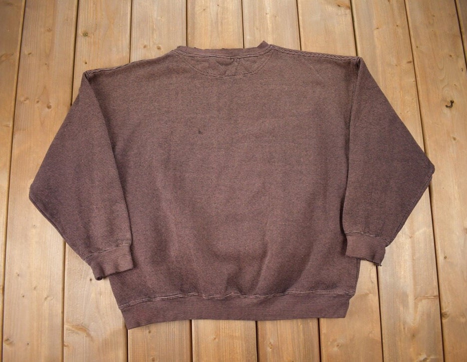 Vintage 1990s Crable Sportswear Cable Knit Crewneck Sweater