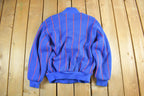 Vintage 1980s New York Giants NFL Cliff Engle Knit Full Zip Sweater Jacket Men's Medium