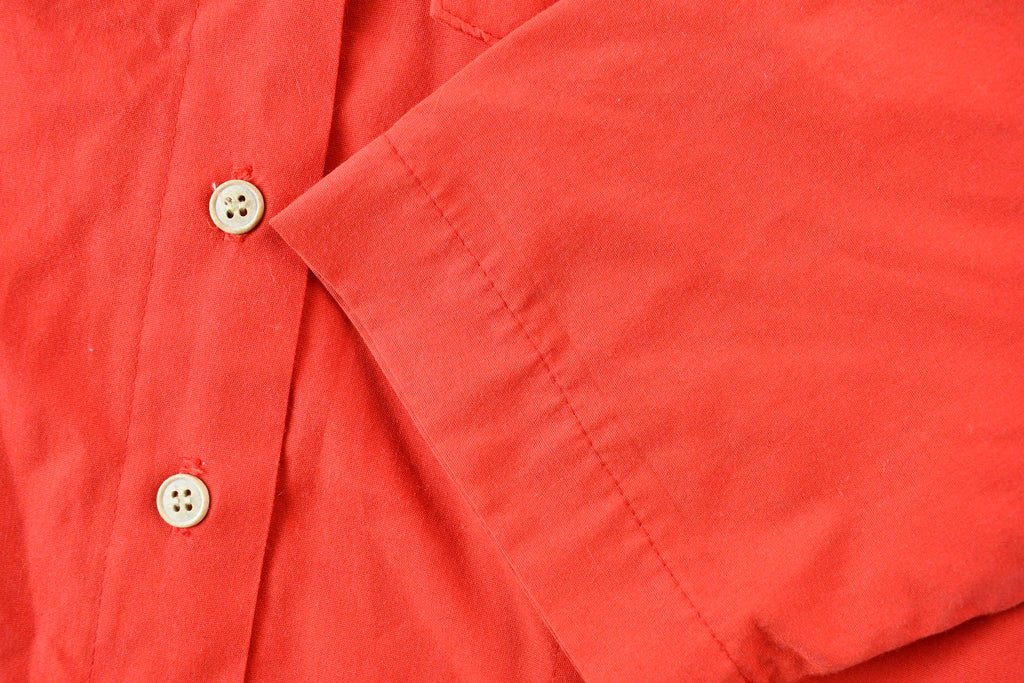 Vintage 1960s Neiman Marcus Women's Pleated Short Sleeve Blank Button Up Shirt
