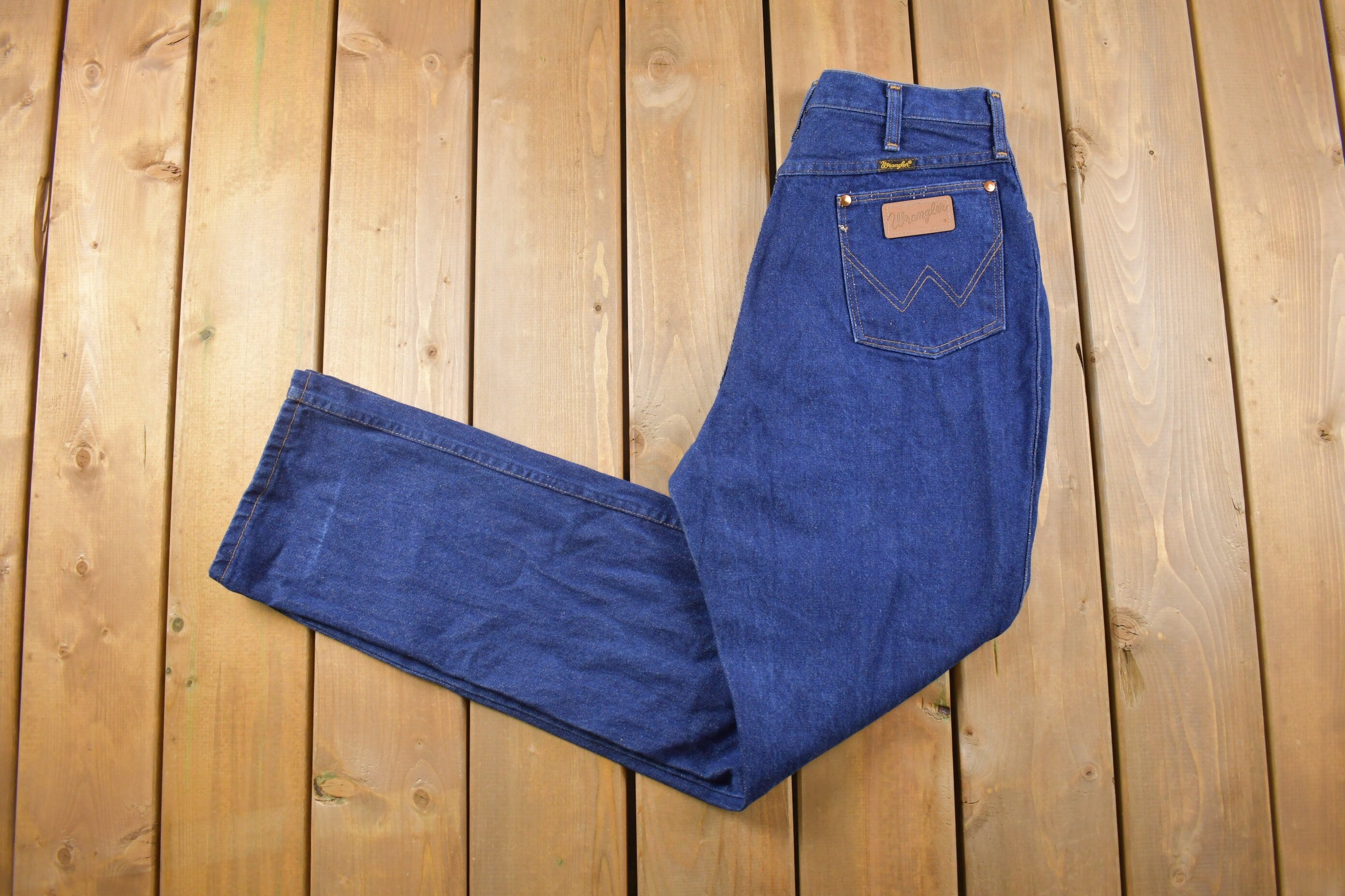 Vintage 1990's Wrangler Dark Wash Blue Jeans 30 x 33