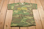 Vintage 1982 Harley "Live to Ride, Ride to Live" Camo T Shirt