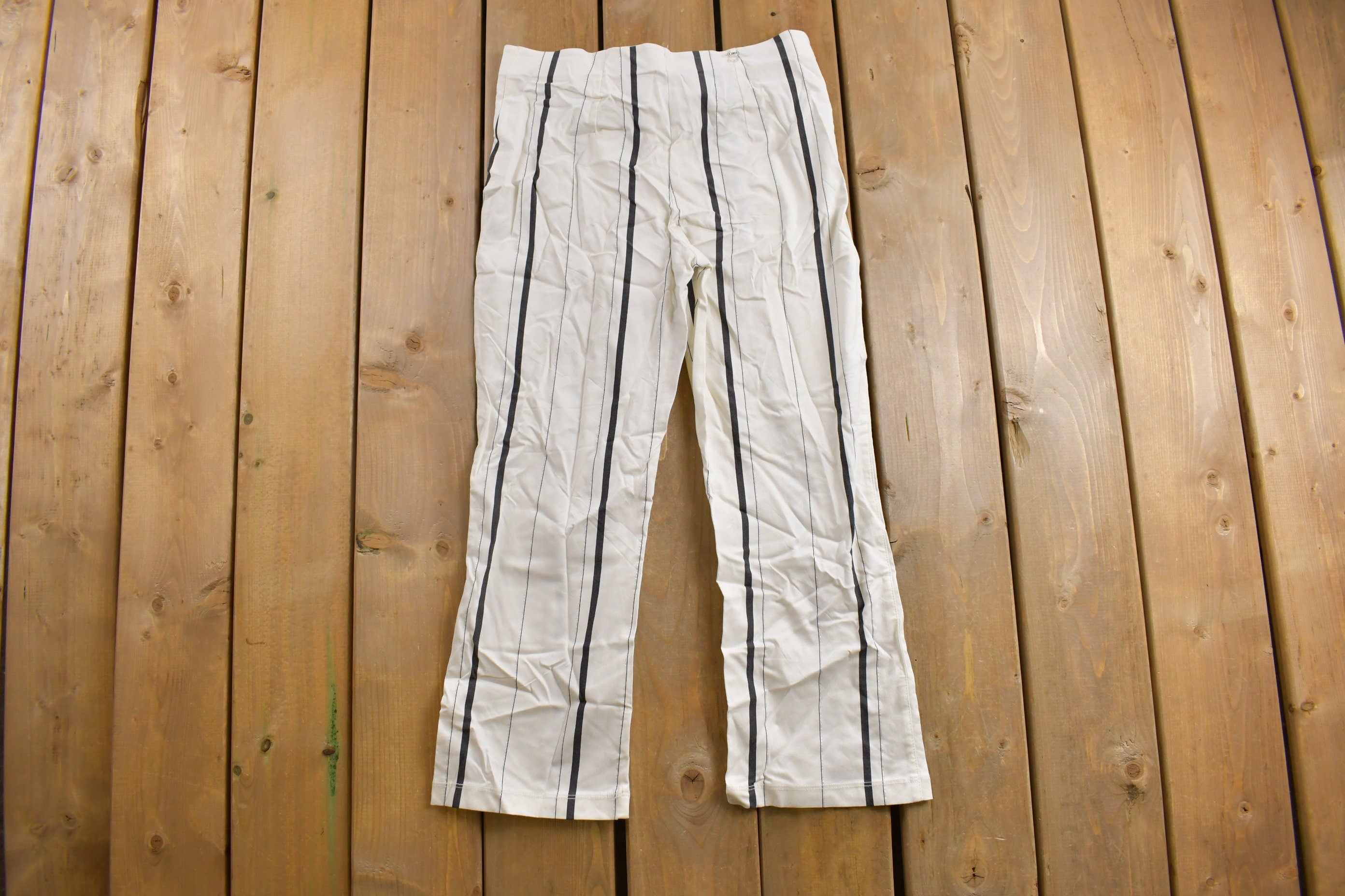Vintage 1990s Equestrian Design Striped Pants Size 30 x 24
