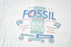 Vintage 1990s Fossil USA Worldwide Souvenir T-Shirt Mens L