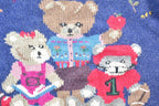 Vintage 1990s Woolrich Teddy Bear Hand-framed 100% Wool Knit Sweater