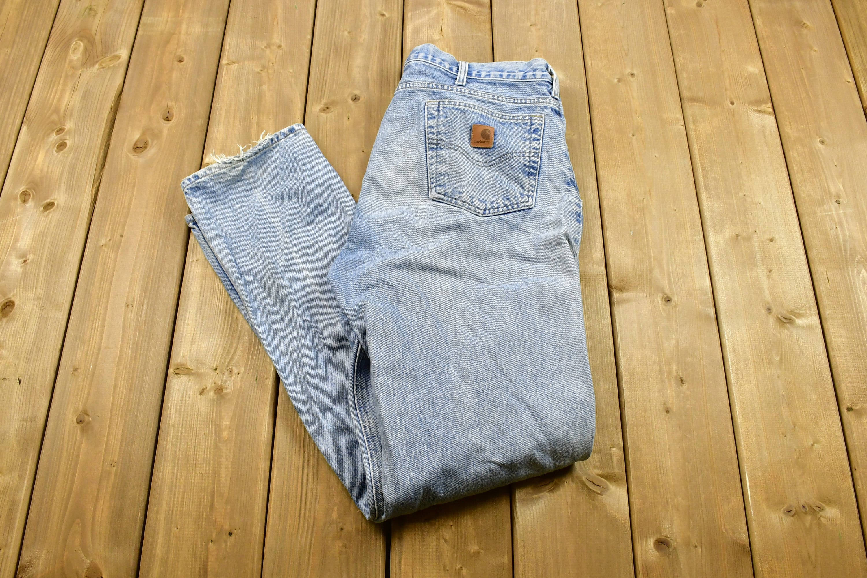 Vintage 90s Carhartt Denim Jeans Size 38 x 36