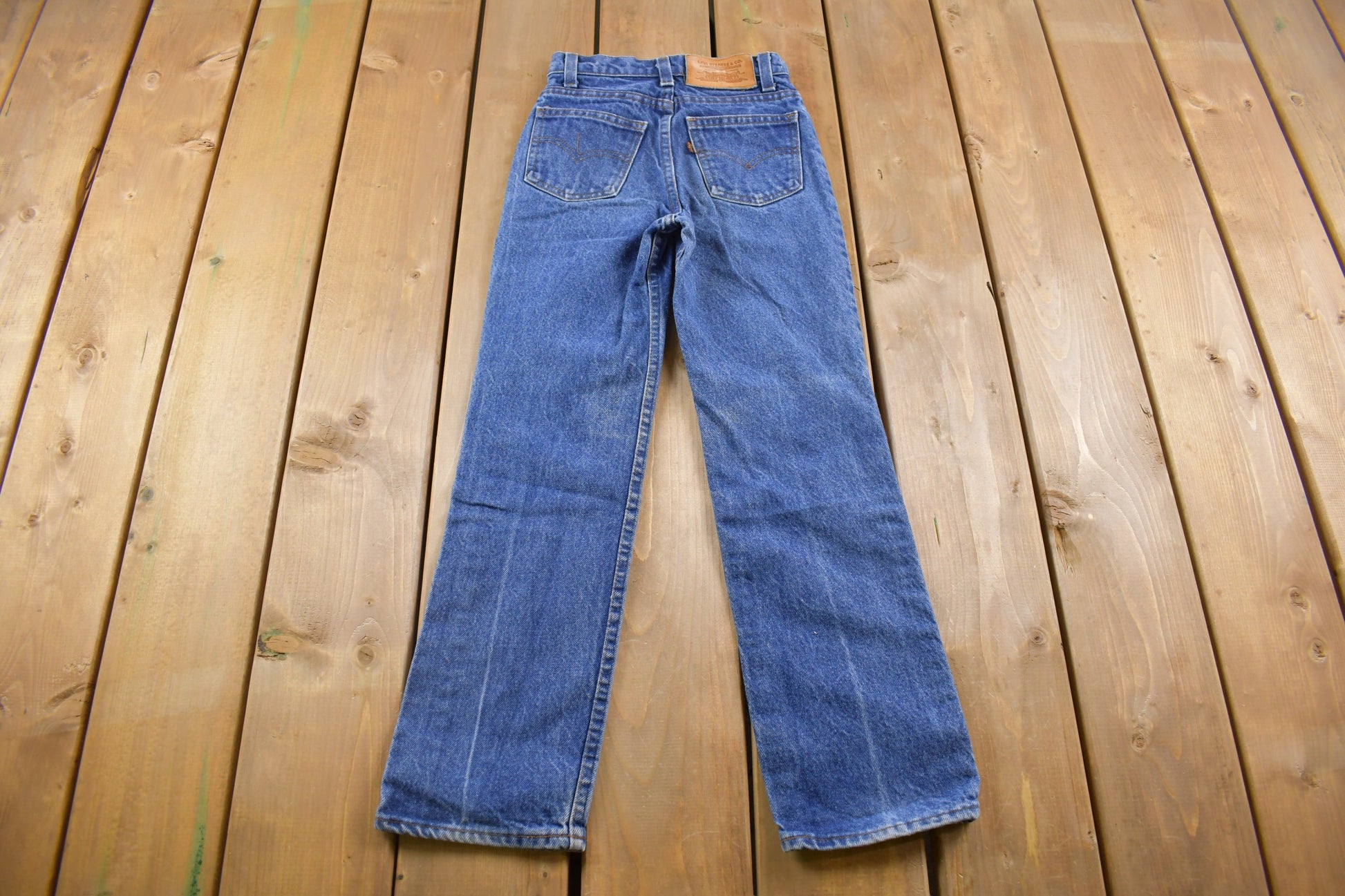 Vintage 1980s Levi's Brown Tab Jeans Size 22 x 25