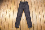 Vintage 1990s Levi's 612 Red Tab Women's Black Denim Jeans Size 24 x 30