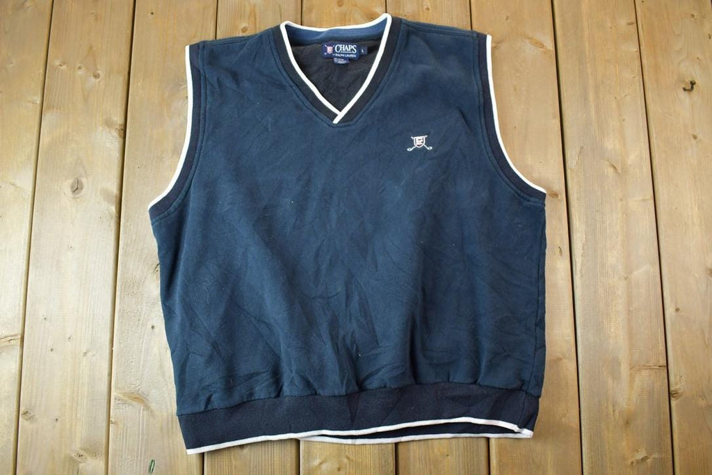 Vintage 1990s Chaps Golf Ralph Lauren V Neck Sweater Vest