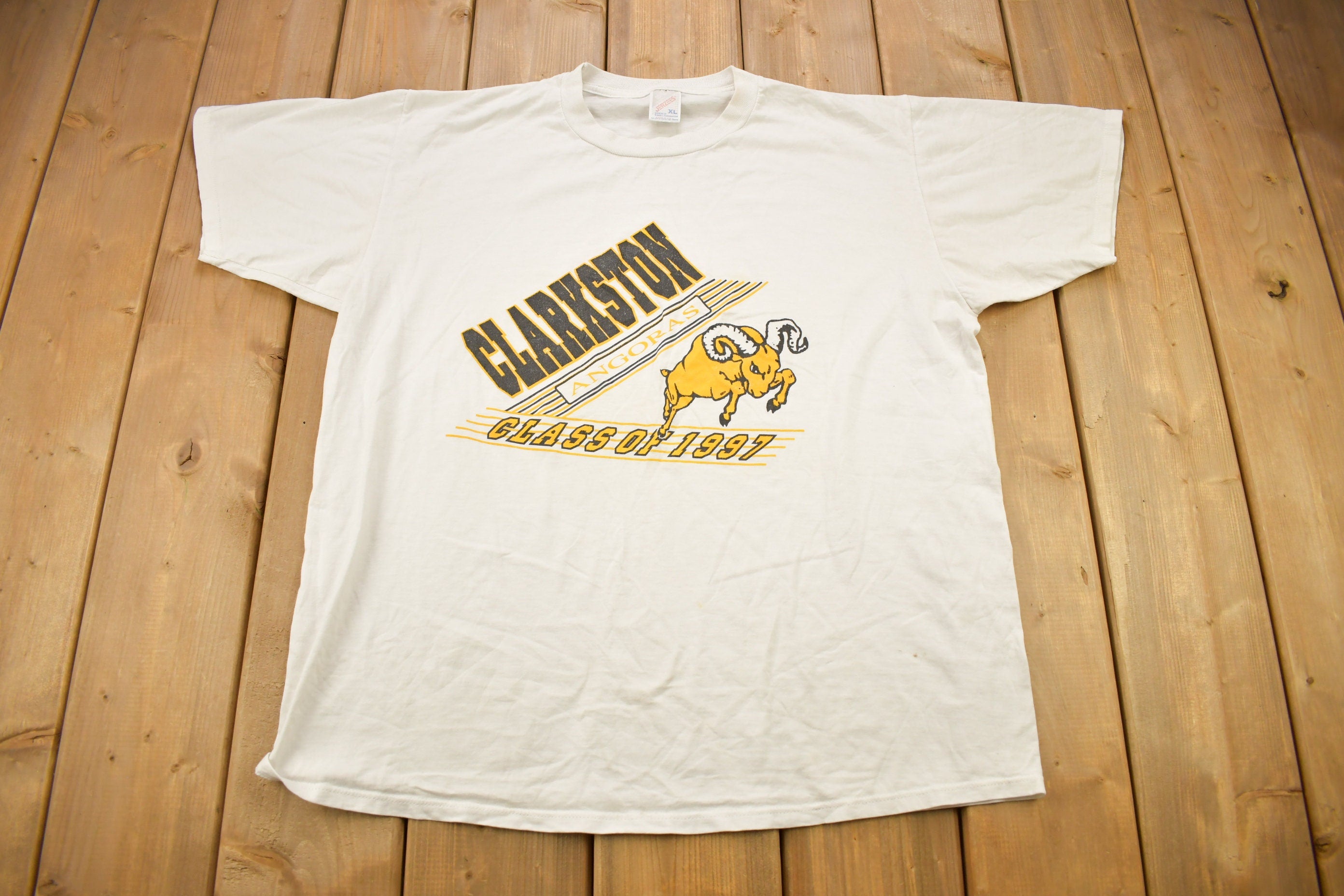 Vintage 1997 Clarkson Angoras Class Of 97 Graphic T Shirt