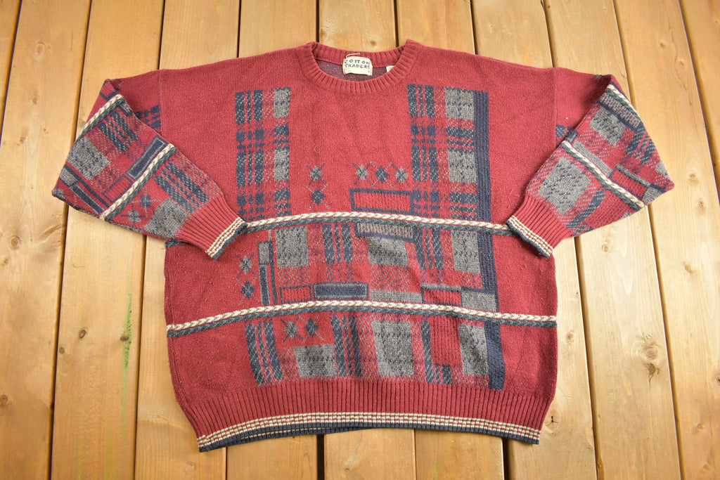 Vintage 1990s Cotton Traders Knit Crewneck Sweater