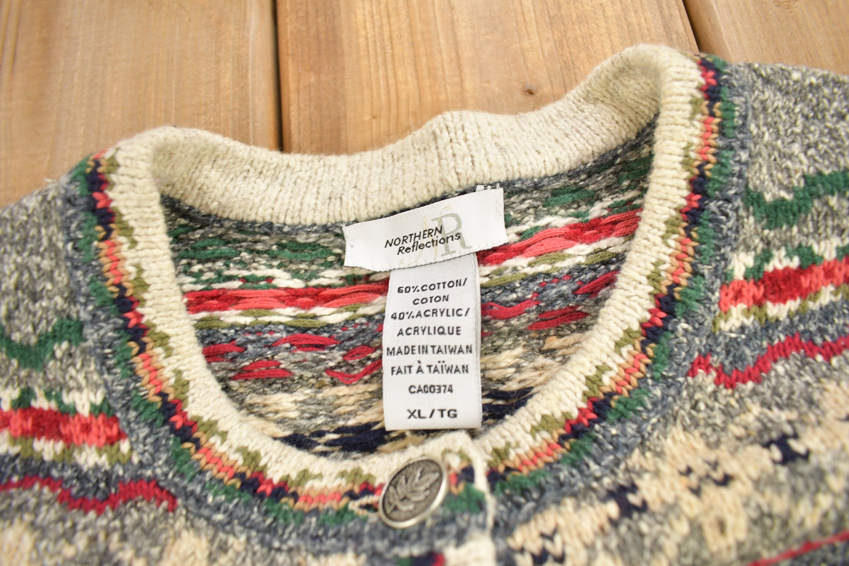 Vintage 1990s Northern Reflections Knitted Cardigan