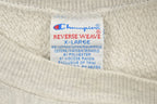Vintage 1990s Distressed Grey Michigan State University Champion Crewneck Sweatshirt  NCAA  Americana  Sportswear  Athleisure  Gym