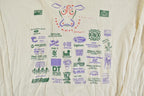 Vintage 1994 GHope Ride Biking Cow Souvenir Long Sleeve T-Shirt