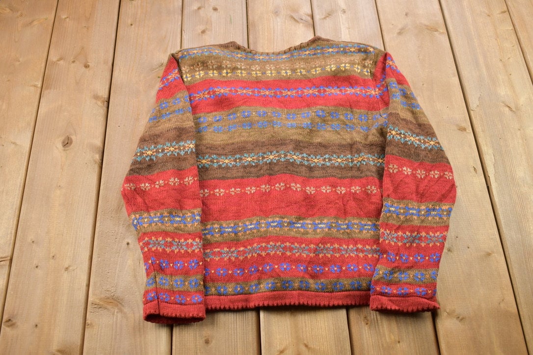 Vintage 1990s Tiara Petites Knitted Cardigan Sweater