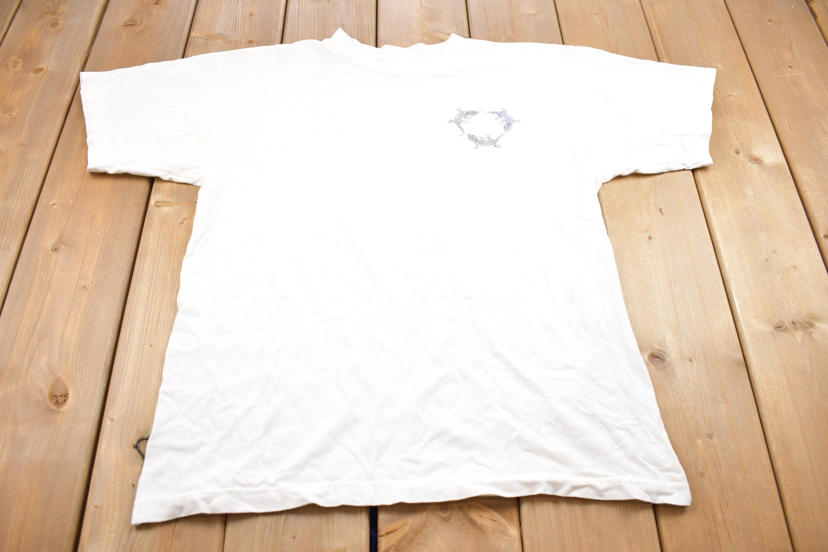 Vintage 1990s Lizard Graphic T Shirt