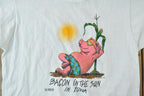 Vintage 1988 Bacon In The Sun Iowa Souvenir T-Shirt