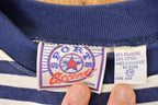 Vintage 1990s Sports Accent Embroidered Nautical Crewneck Sweatshirt Men's PM