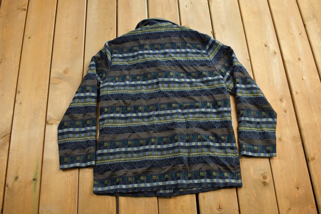 Vintage 1990s Sag Harbor All Over Print Blazer
