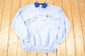 Vintage 1990s Artisans Winter Theme AOP Collared Quarter Button Crewneck Sweatshirt Men's XL