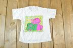 Vintage 1992 Barney And Baby Bop Souvenir Cartoon T-Shirt Youth XS