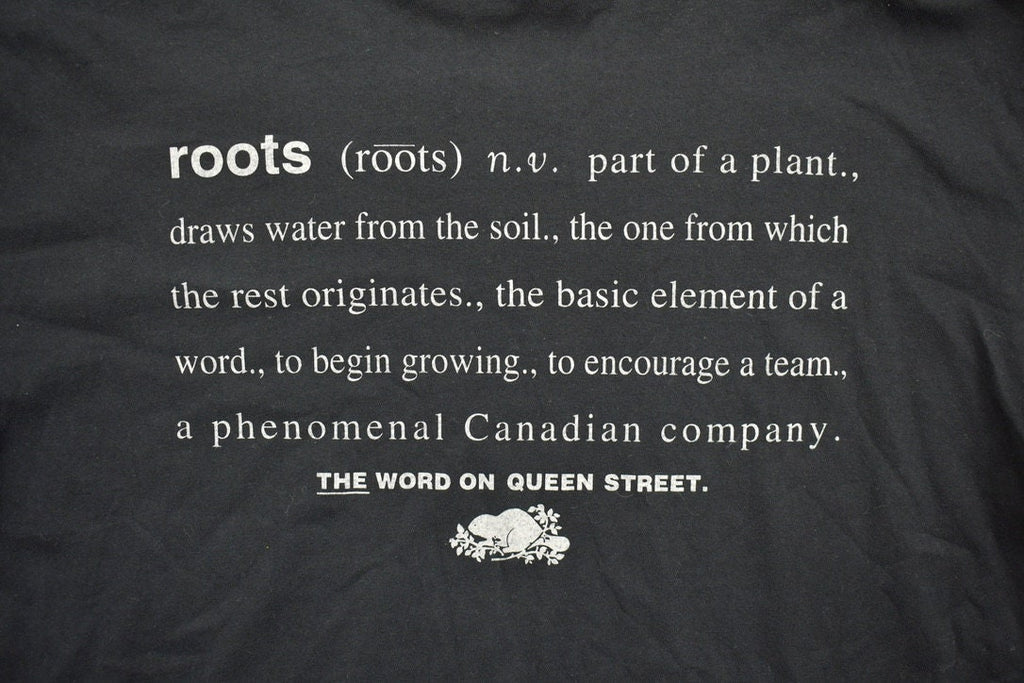 Vintage 1990s Roots Canada Graphic T-Shirt