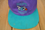 Vintage 1990s Charlotte Hornets NBA Snap Back Hat