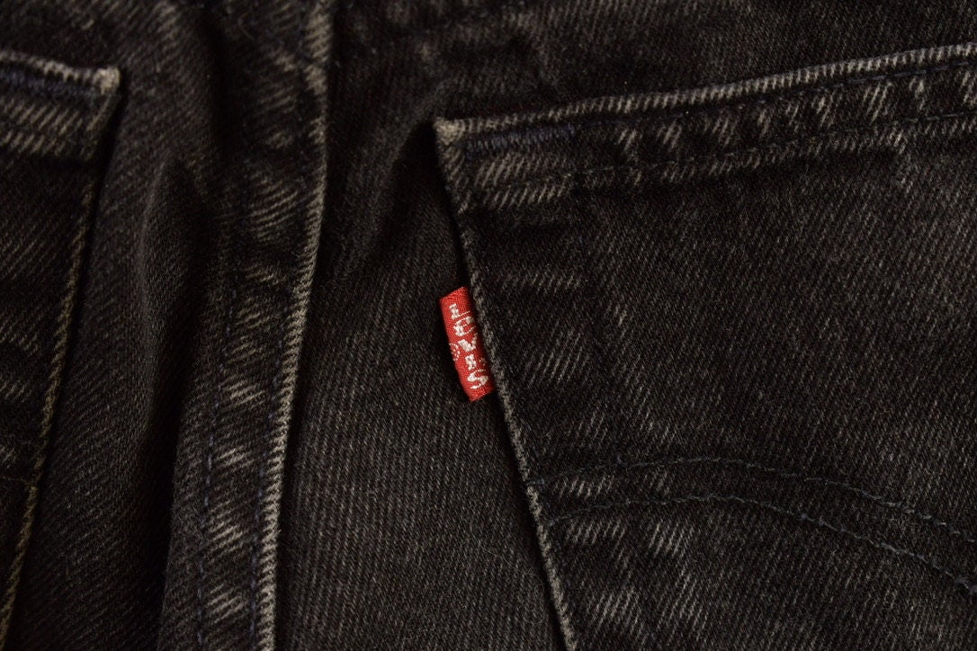 Vintage 1990s Levi's 551 Black Jeans Size 29 x 31.5