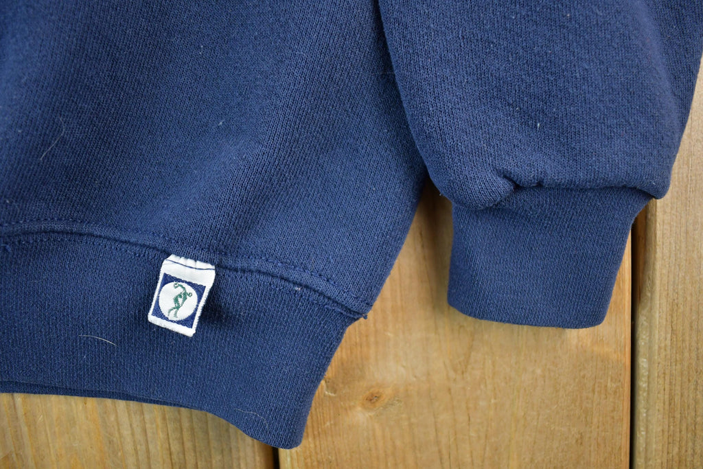 Vintage 1990s Discus Athletic Blank Blue Crewneck Sweatshirt Men's Medium